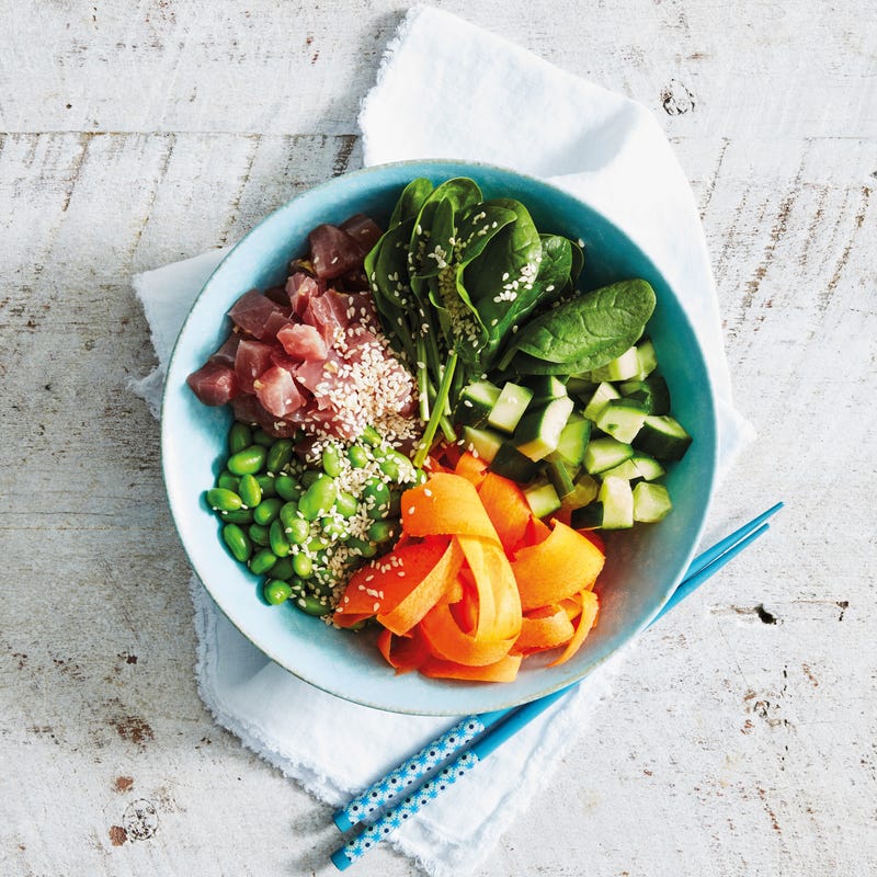 Foto van Poké bowl met tonijn en sesam door WW